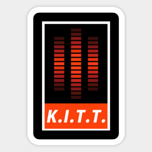 K.I.T.T. Kitt Sticker TeePublic